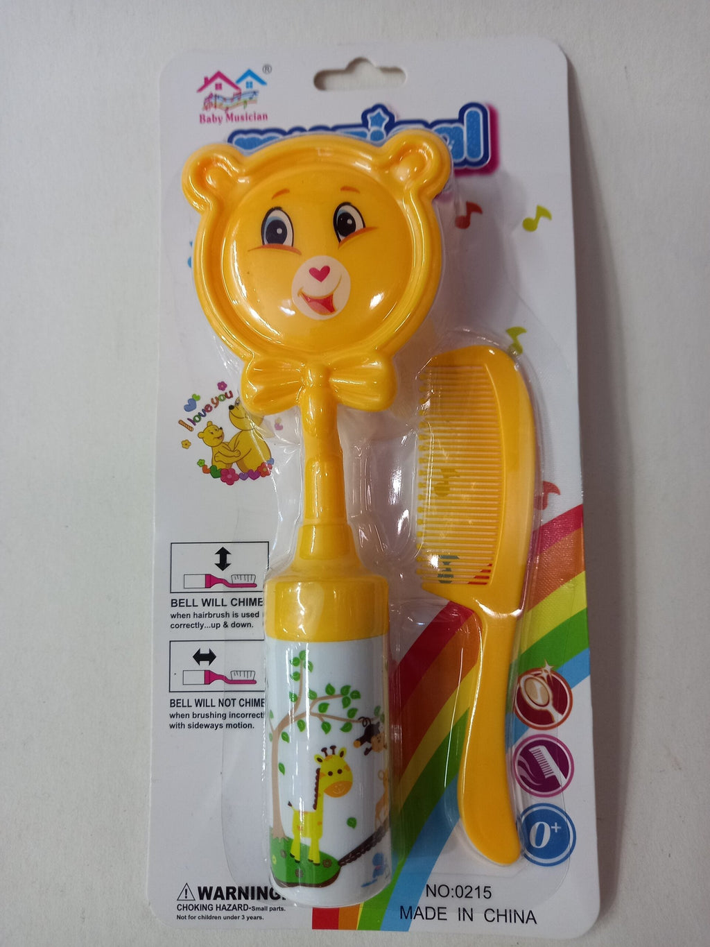 Cepillo con sonaja bebé