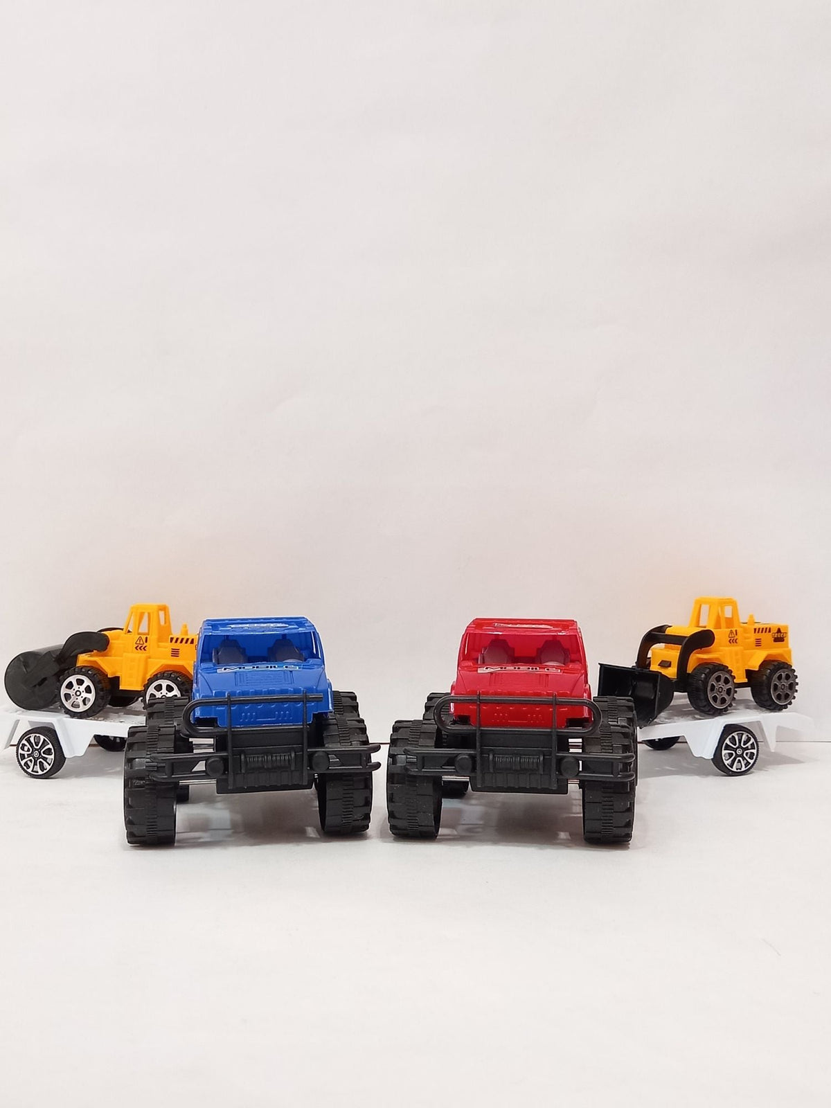 JEEP ROAD CON MAQUINA DE CONSTRUCCIÓN