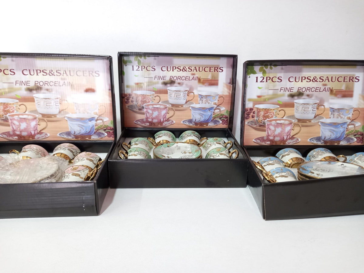 Jgo de tazas de porcelana 746