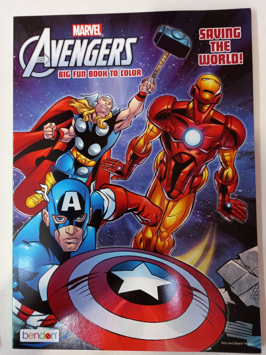 Libro para iluminar marvel