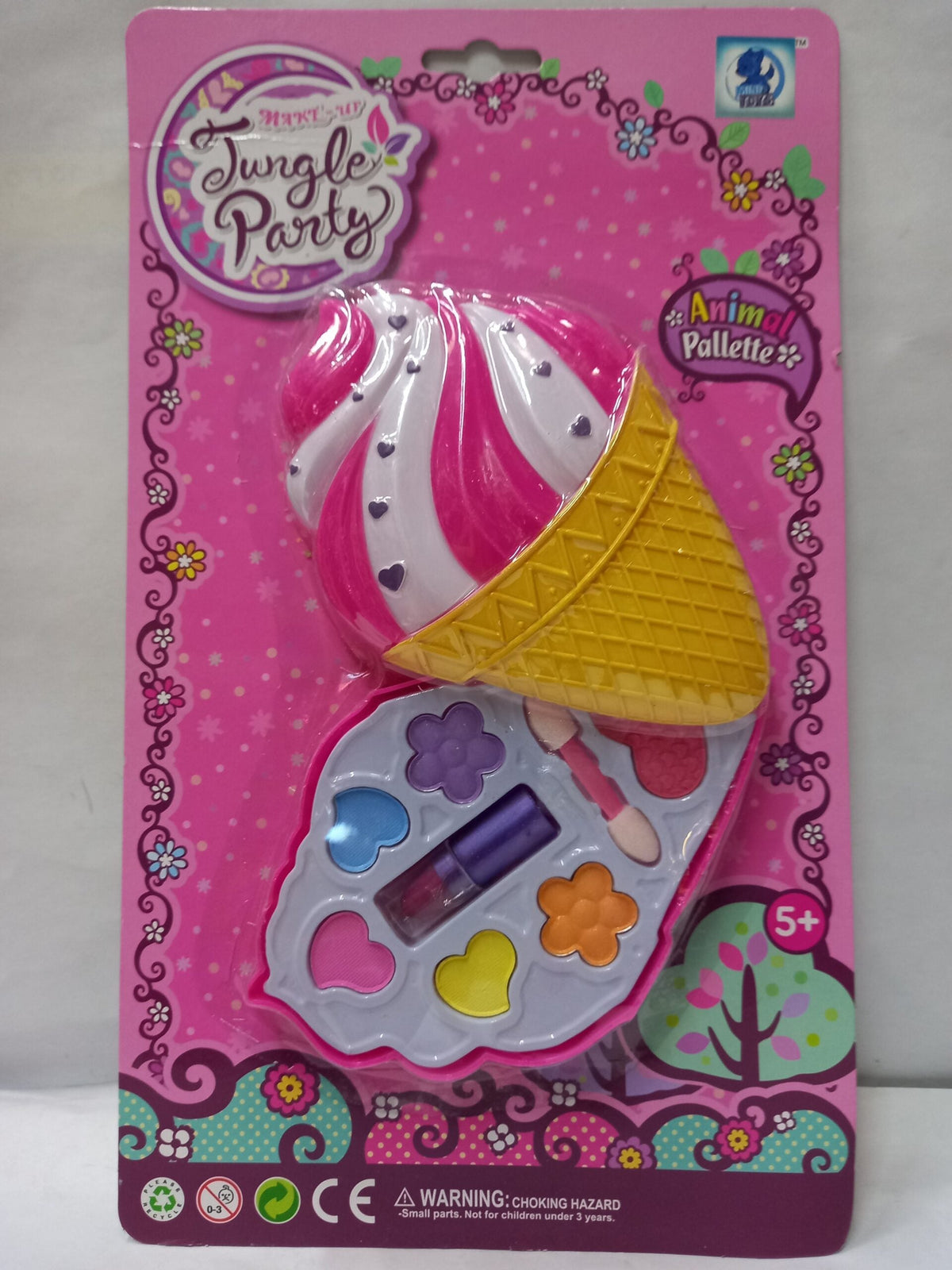 Maquillaje zapatilla, helado y pastel