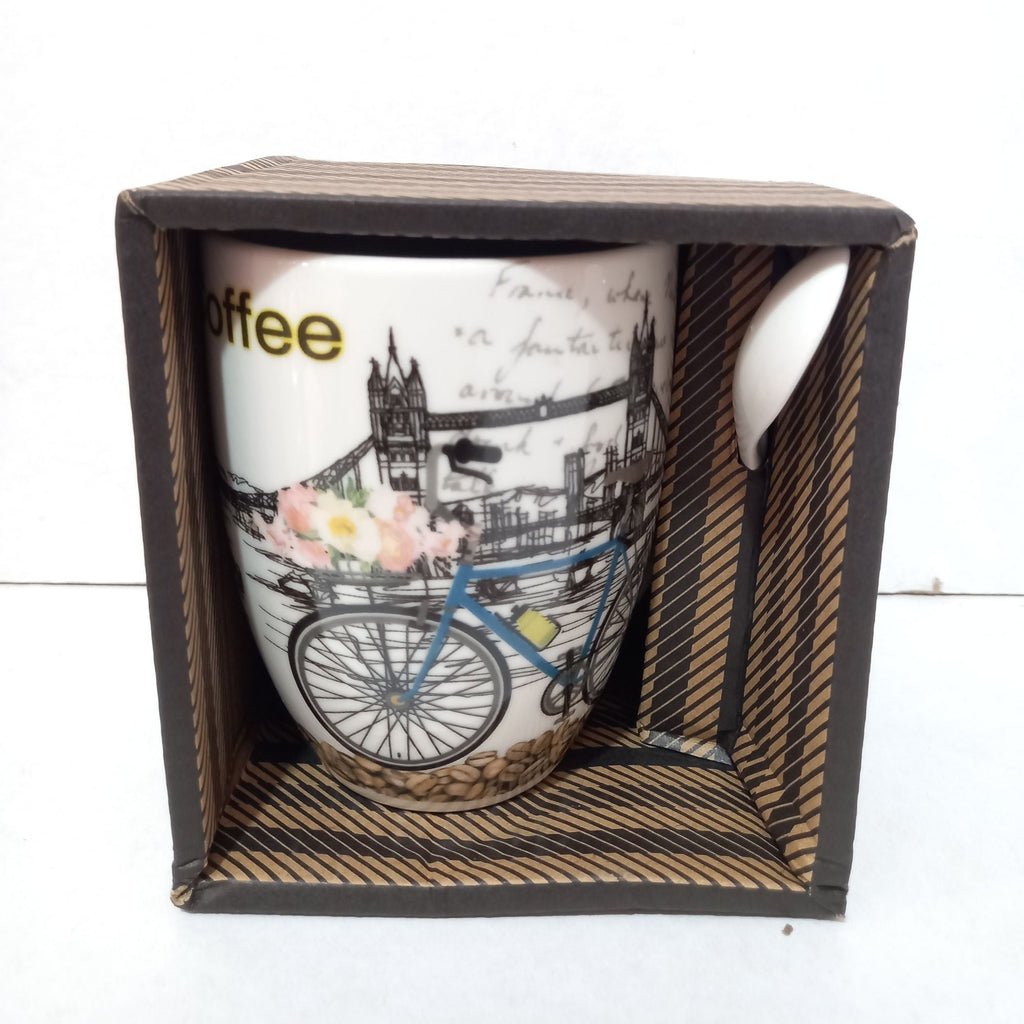 TAZA BICI MONUMENTO CON CUCHARA