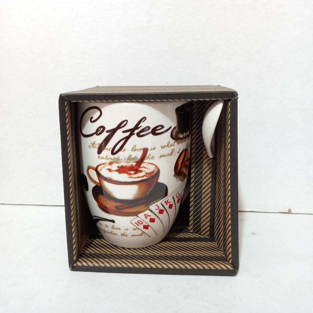 TAZA COFFEE CARTAS CON CUCHARA