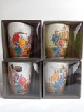 Tazas flor con cuchara 4736