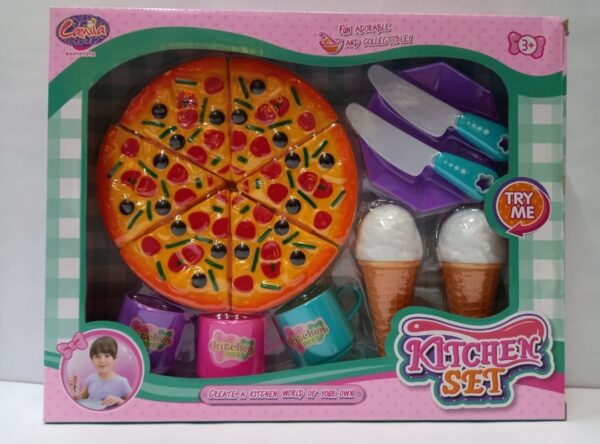 Kitchen set pizza helados