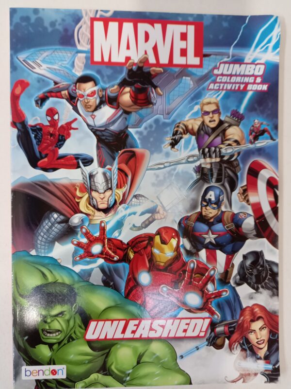 Libro para iluminar marvel