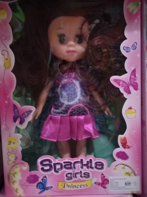 Muñeca hada sparkle luz y sonido