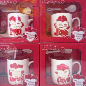 Taza corazón con cuchara