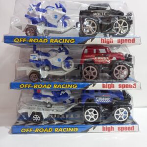 JEEP CON MOTO DE POLICIA