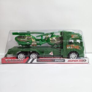 CAMIÓN MILITAR CON HELICÓPTERO