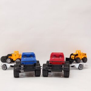 JEEP ROAD CON MAQUINA DE CONSTRUCCIÓN